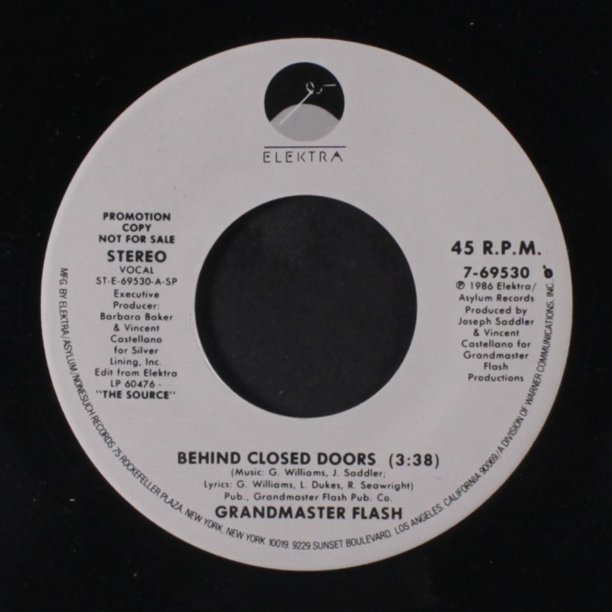 behind closed doors / same by GRANDMASTER FLASH