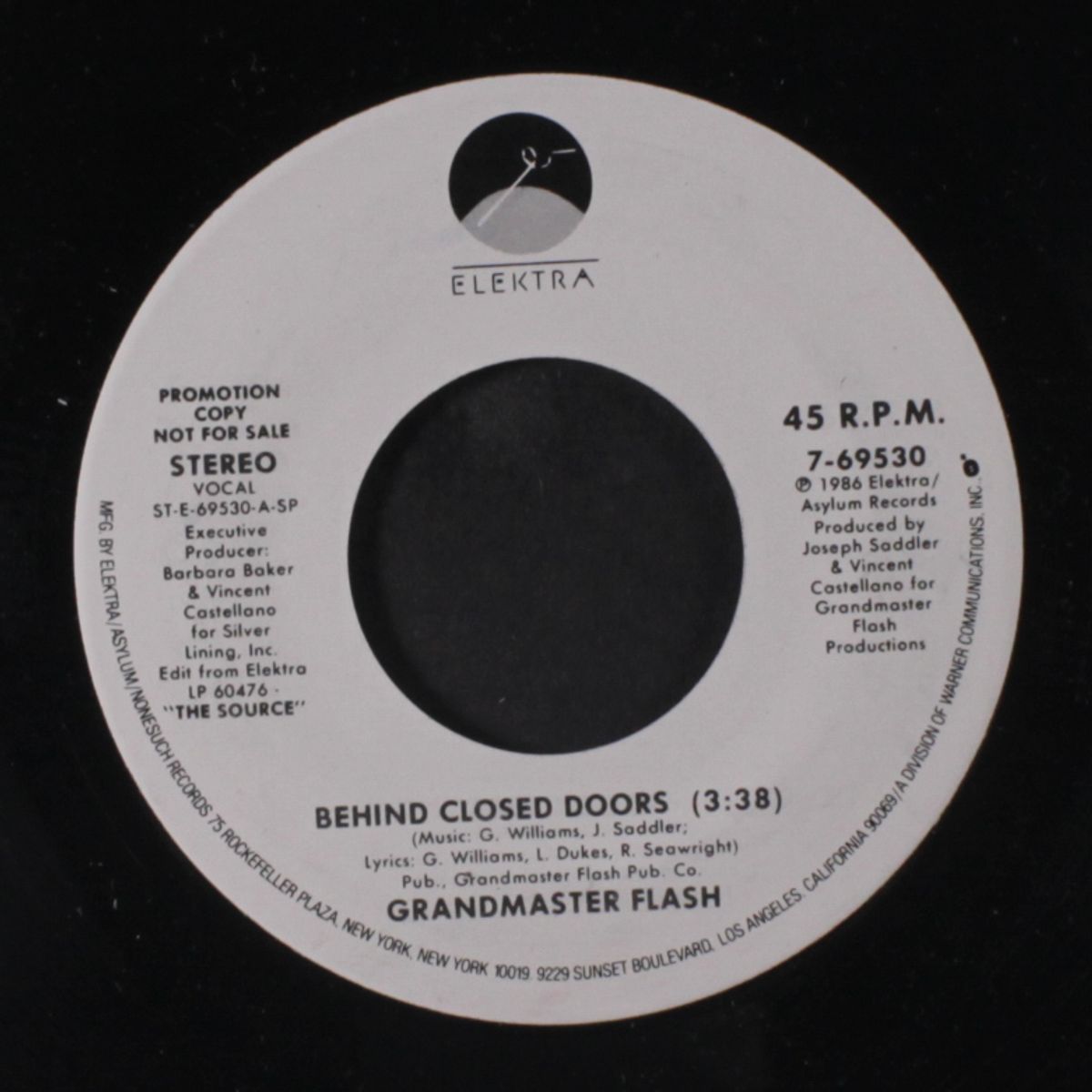 behind closed doors / same by GRANDMASTER FLASH