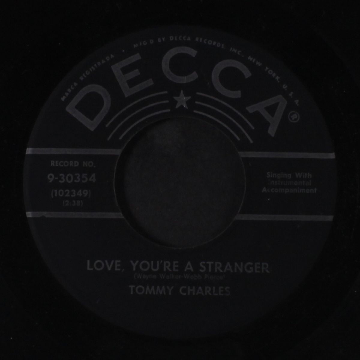 the masquerade is over / love, you're a stranger by TOMMY CHARLES