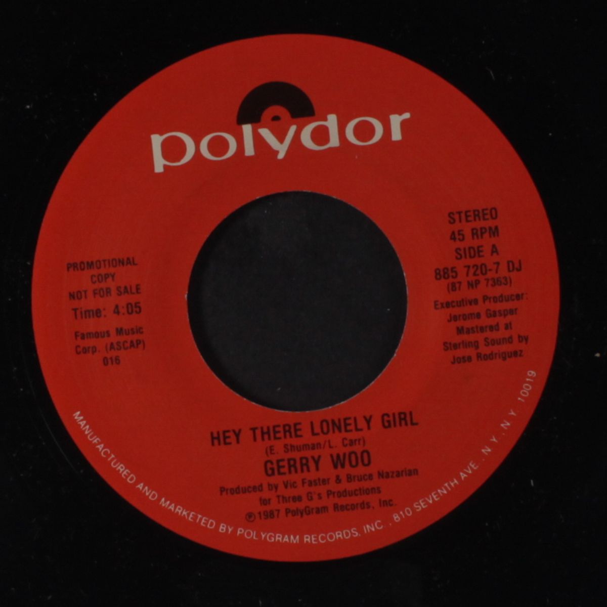 hey there lonely girl / same by GERRY WOO