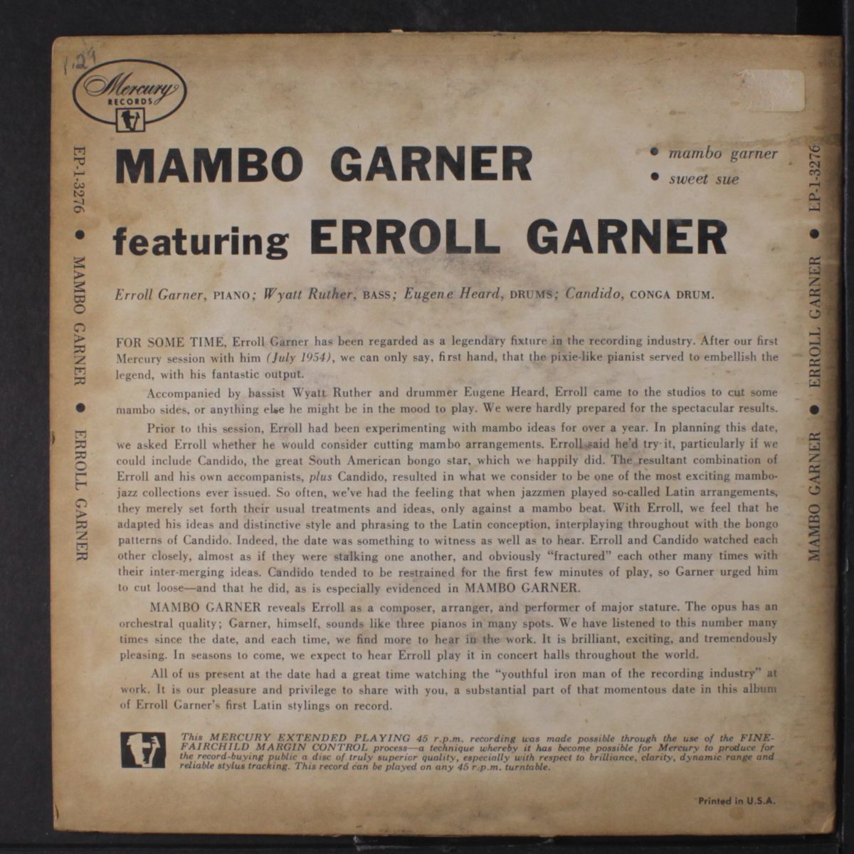 mambo garner by ERROLL GARNER