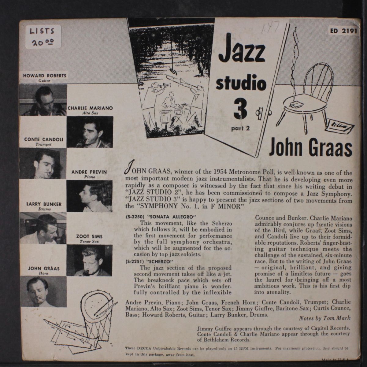 jazz studio 3 part 2 by JOHN GRAAS