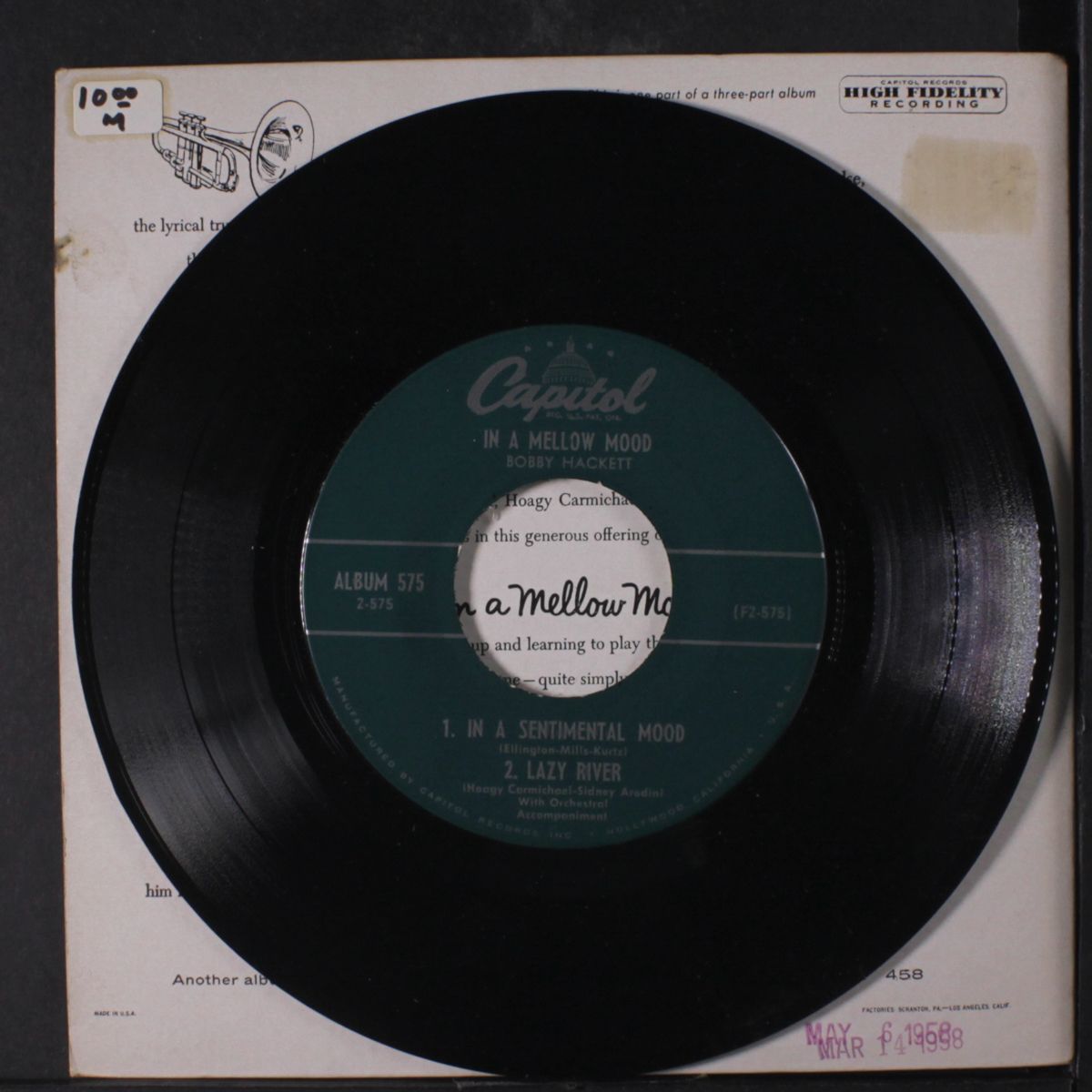 in a mellow mood, part 2 by BOBBY HACKETT