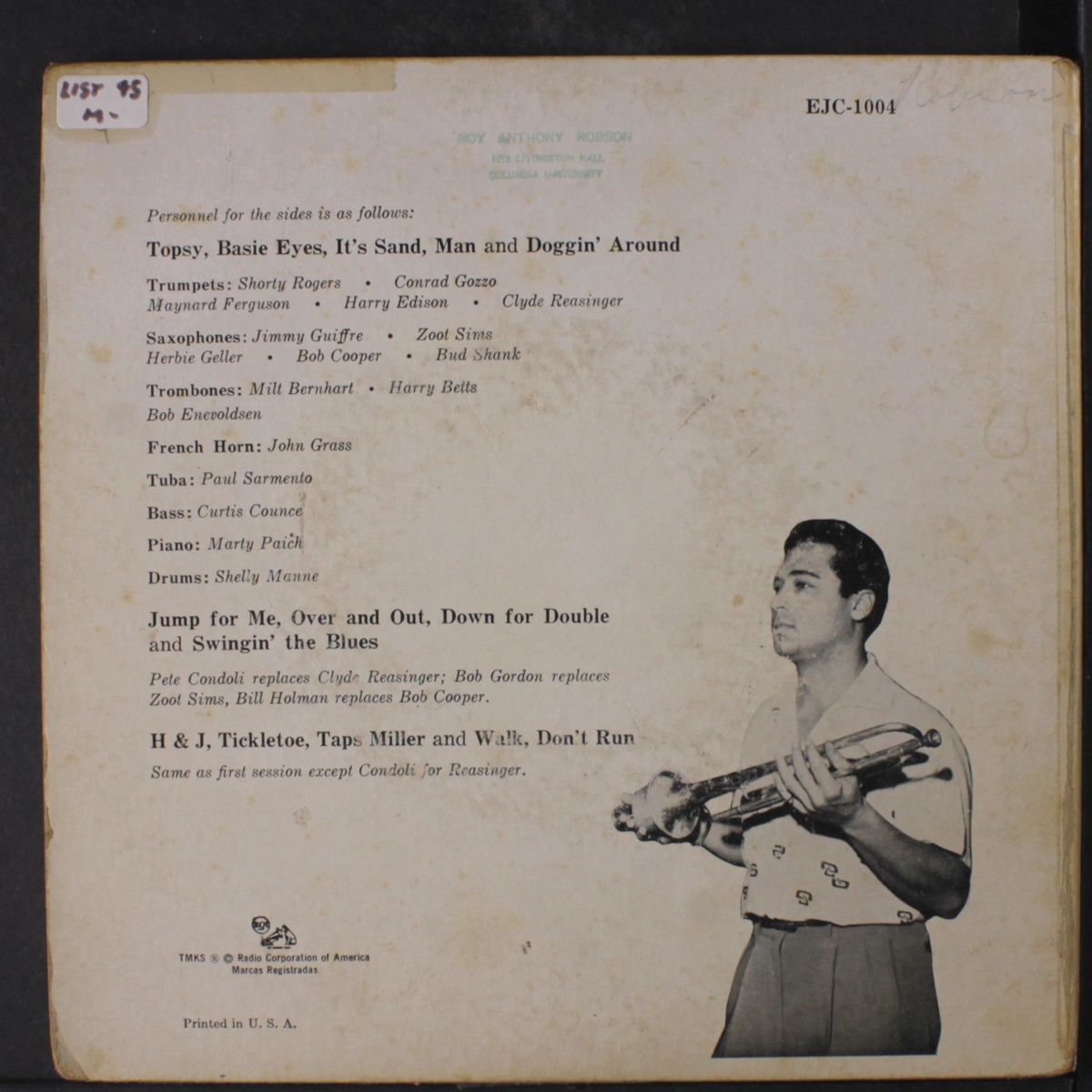 courts the count by SHORTY ROGERS