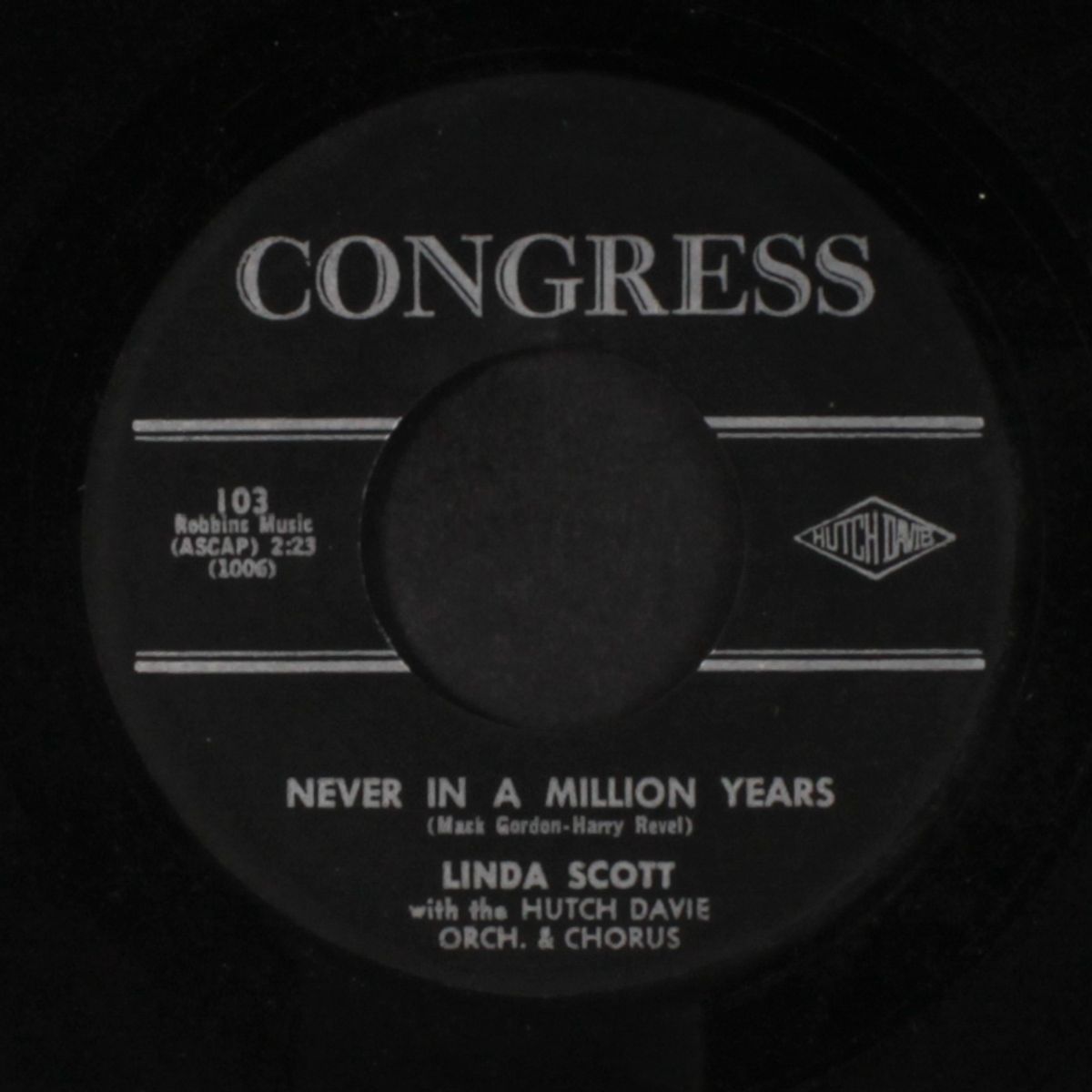never in a million years / through the summer by LINDA SCOTT