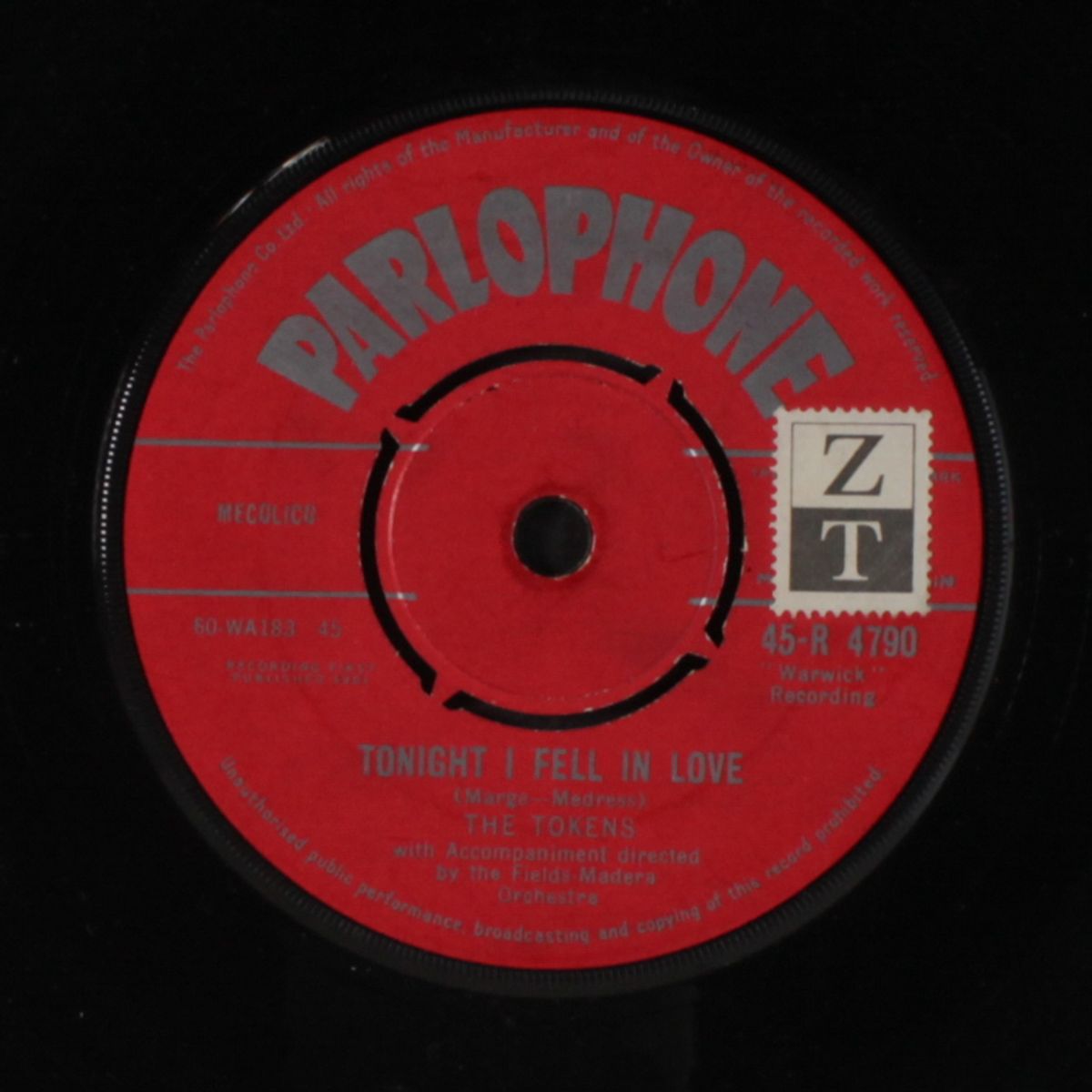 tonight i fell in love / i love my baby by TOKENS