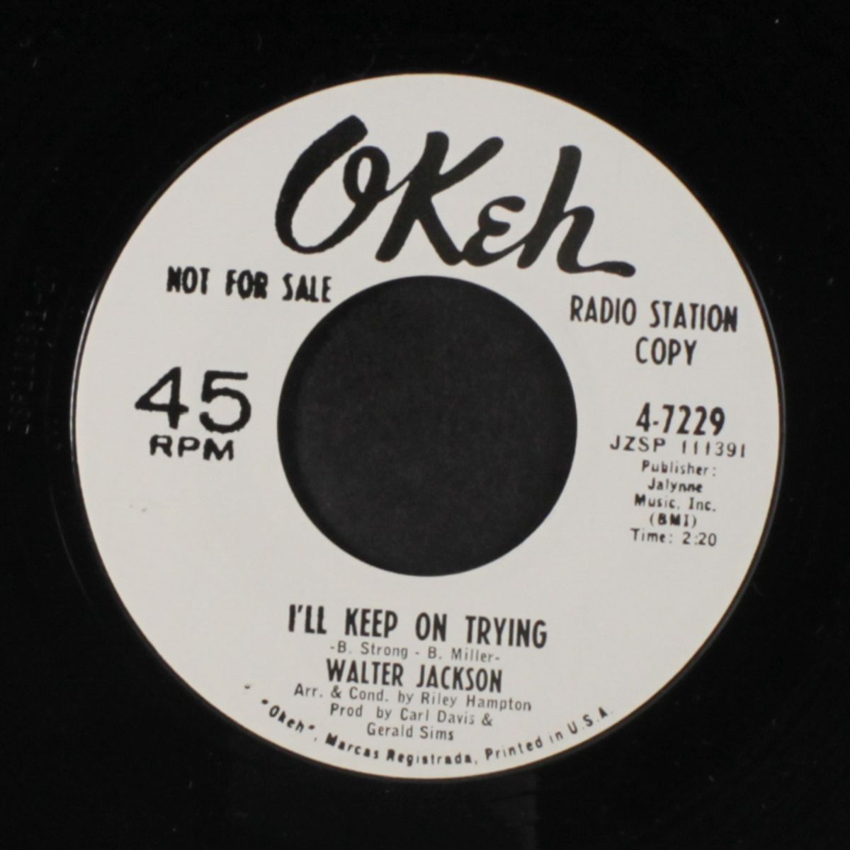 where have all the flowers gone / i'll keep on trying by WALTER JACKSON