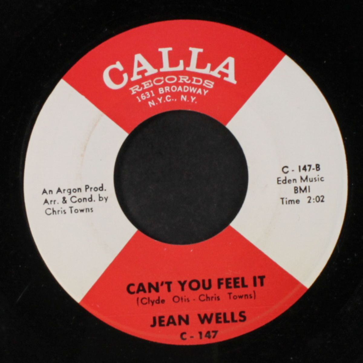 can't you feel it / sit down and cry by JEAN WELLS
