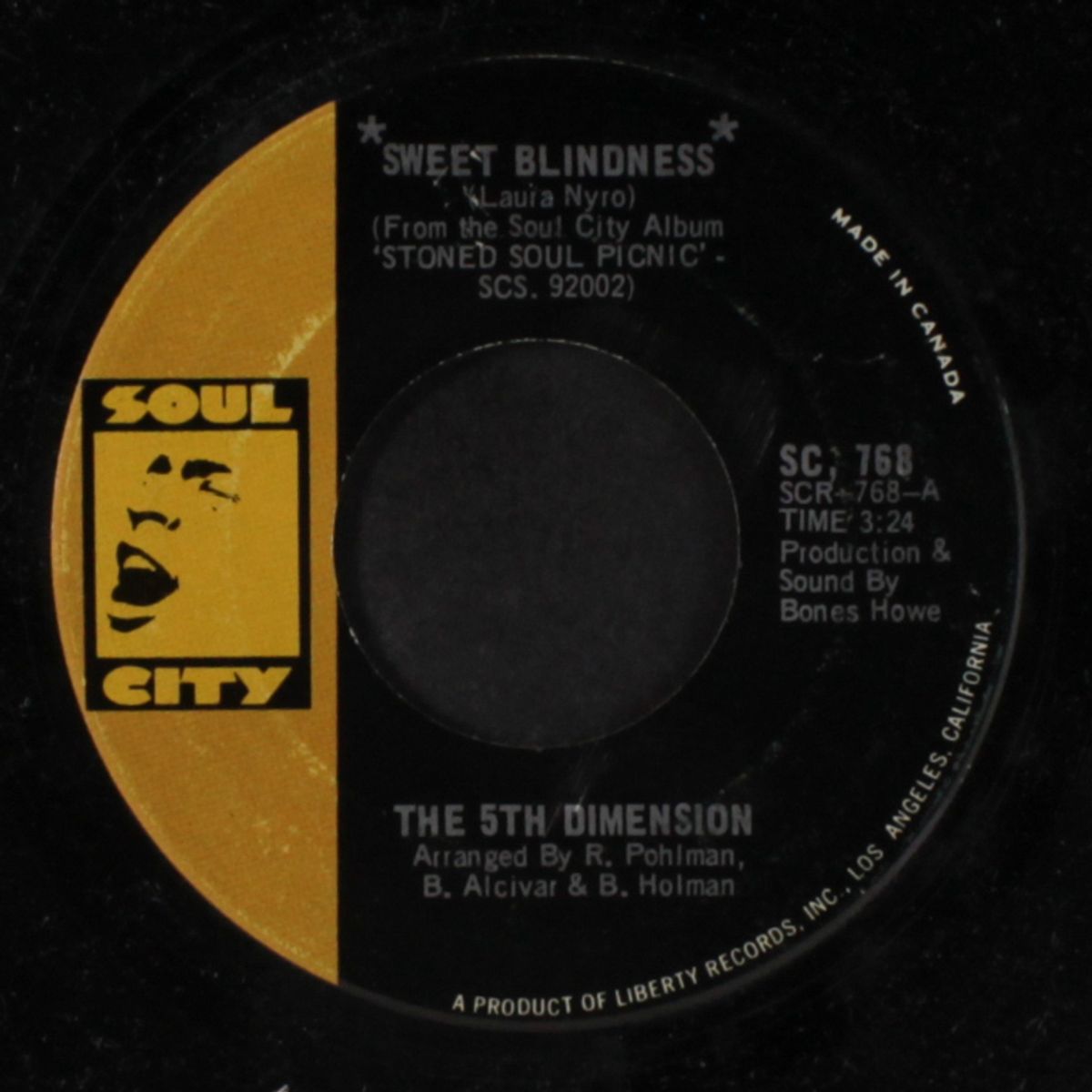 sweet blindness / bobbie's blues by FIFTH DIMENSION