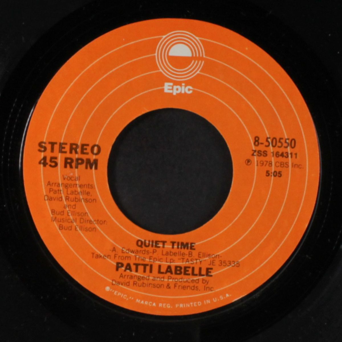 quiet time / teach me tonight by PATTI LABELLE