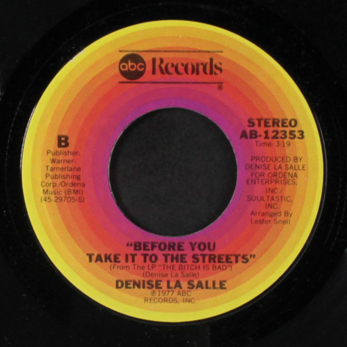 one life to live / before you take it to the streets by DENISE LASALLE