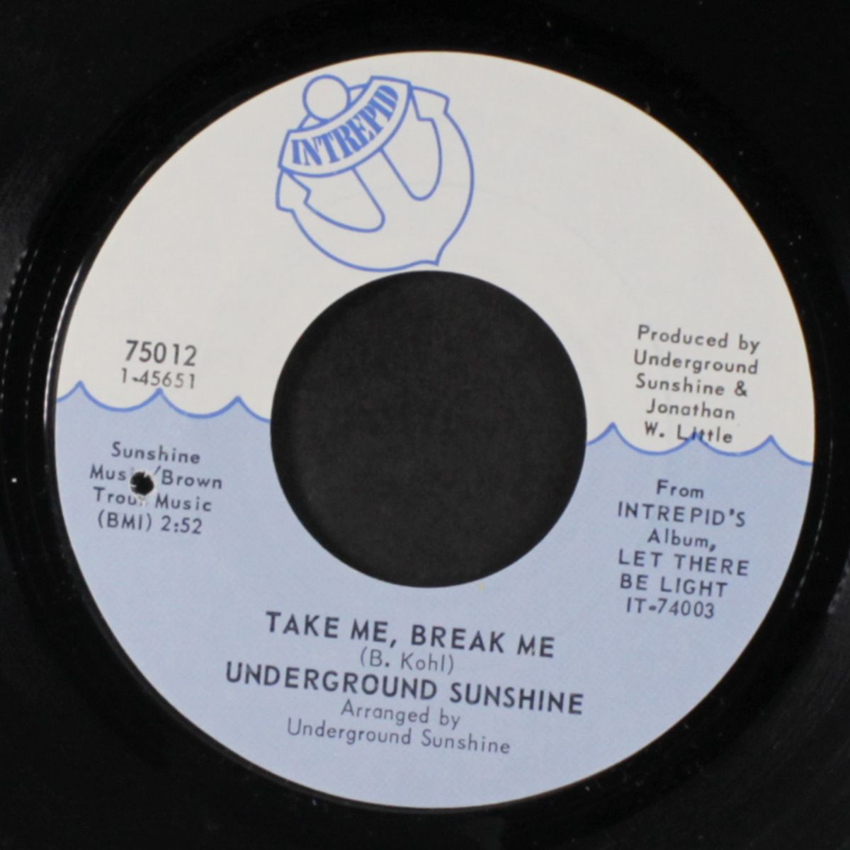 take me break me / don't shut me out by UNDERGROUND SUNSHINE
