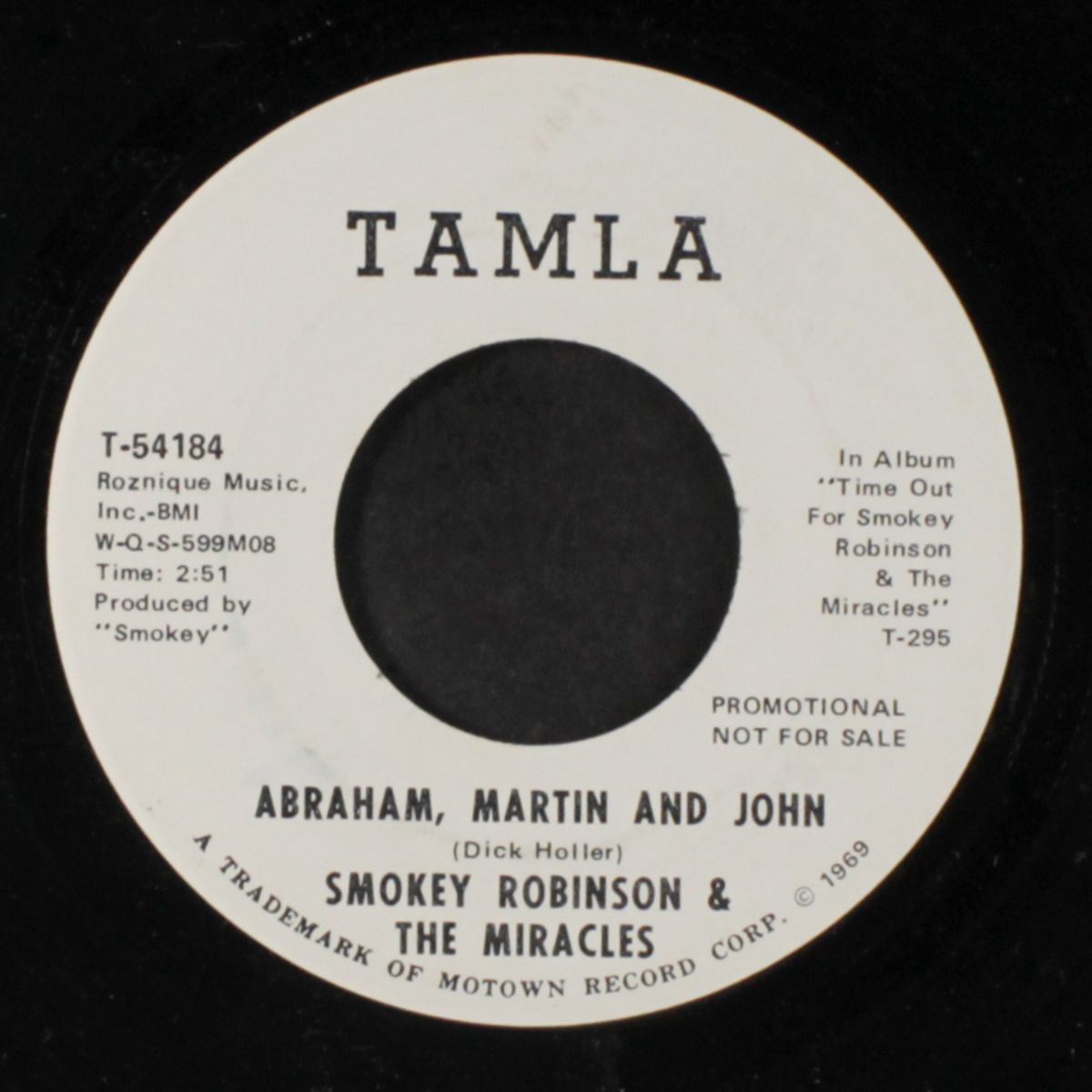 abraham, martin and john by SMOKEY ROBINSON & MIRACLES