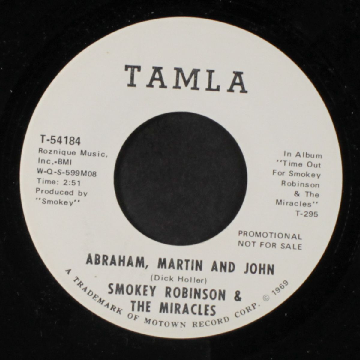 abraham, martin and john by SMOKEY ROBINSON & MIRACLES
