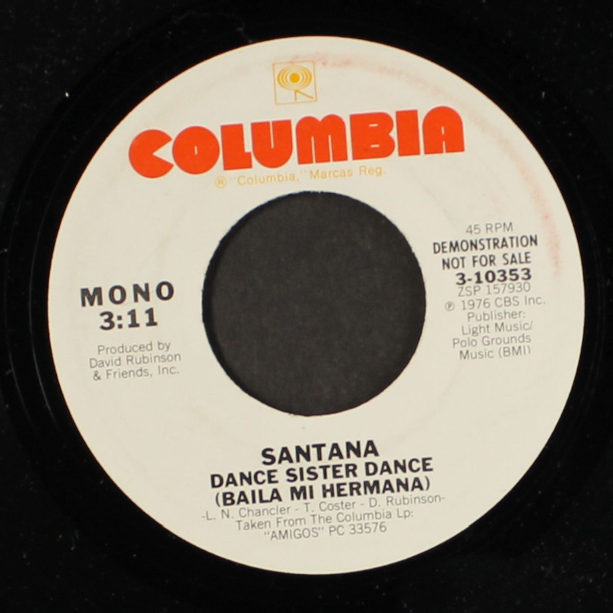 dance sister dance (baila mi hermana) / mono by SANTANA