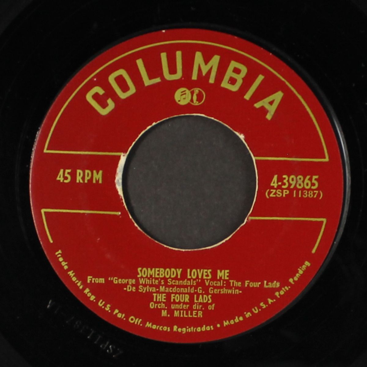 somebody loves me / thanks to you by FOUR LADS