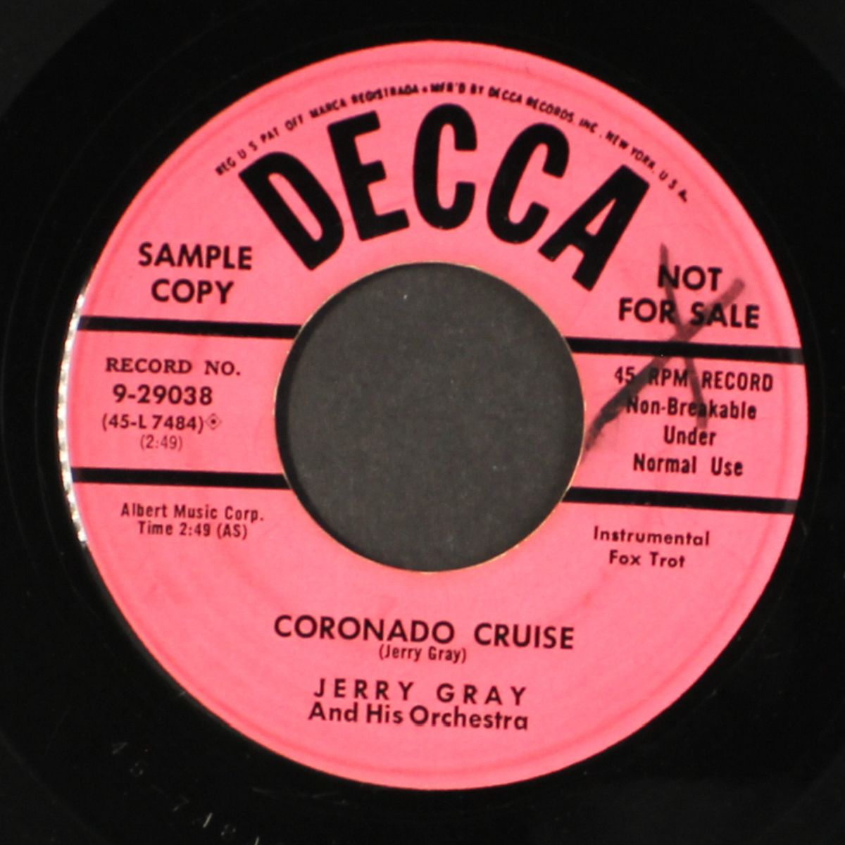 stop that dancing / coronado cruise by JERRY GRAY