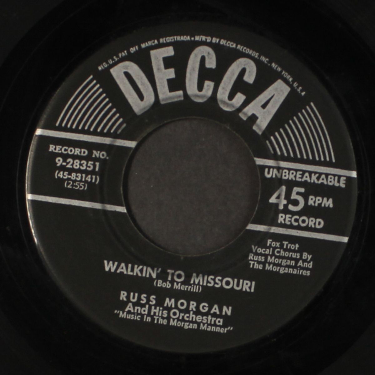 walkin' to missouri by RUSS MORGAN