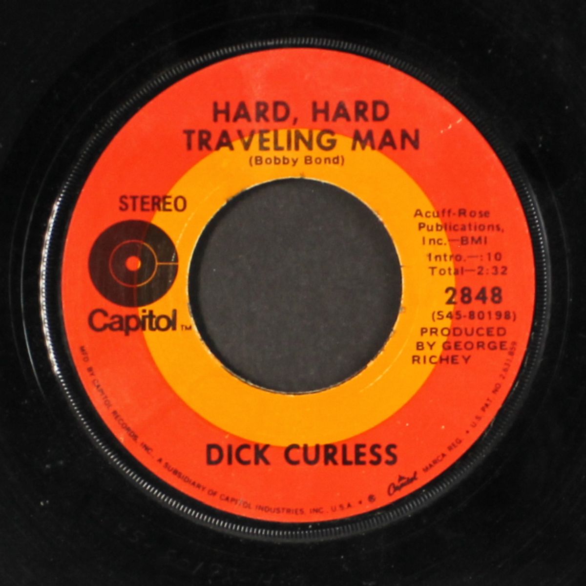hard hard traveling man by DICK CURLESS