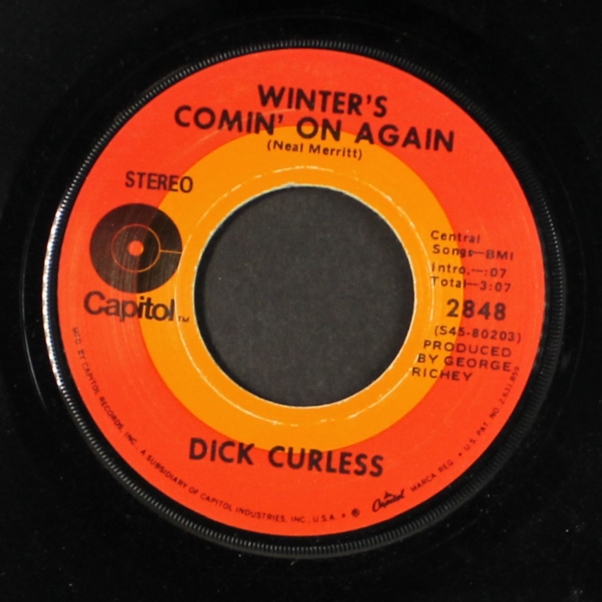 hard hard traveling man by DICK CURLESS