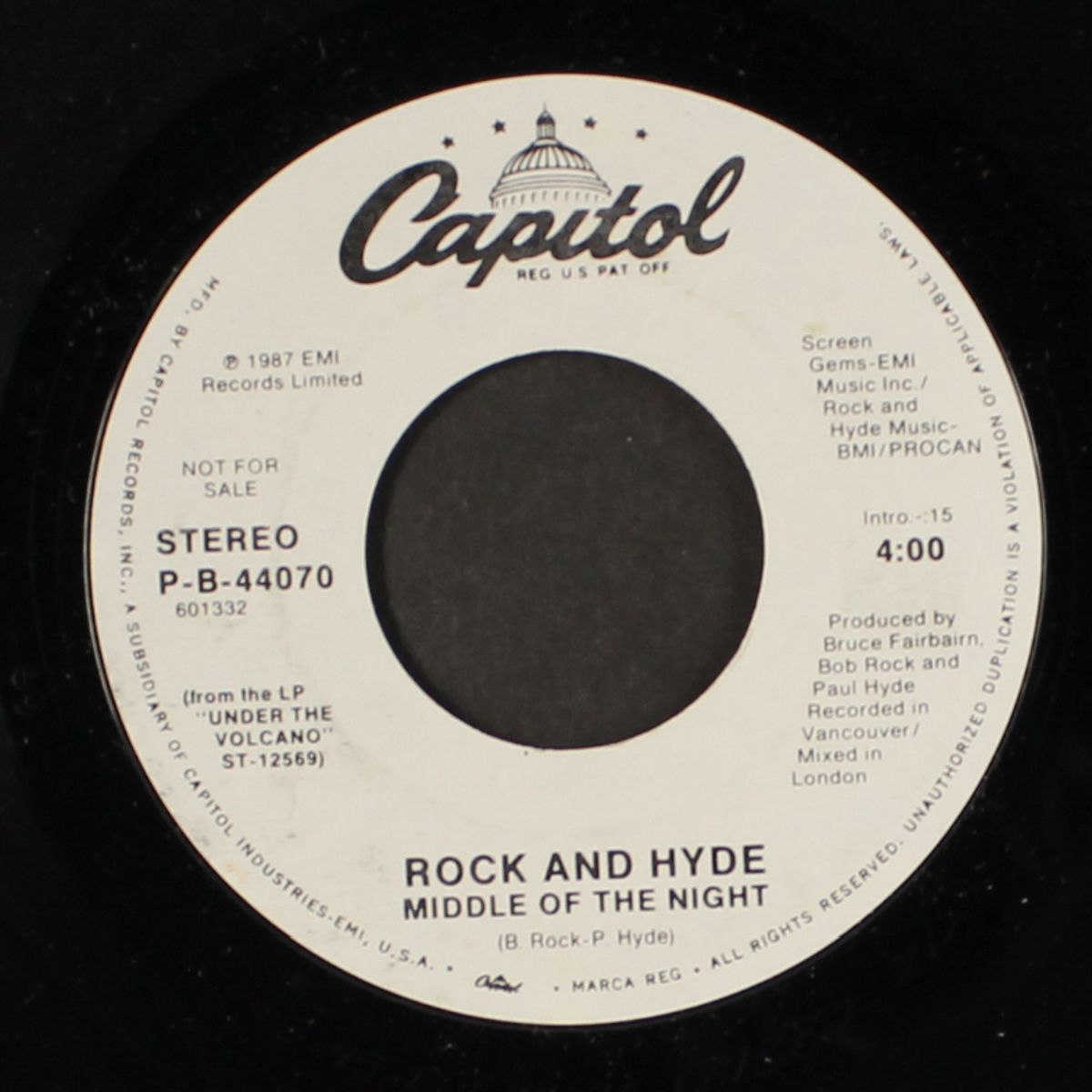 middle of the night / same by ROCK & HYDE