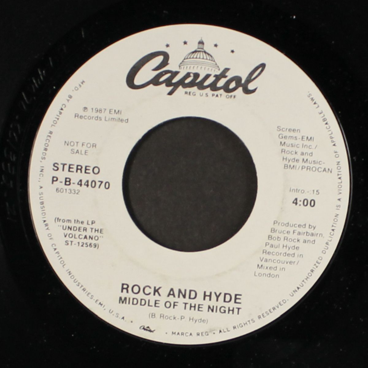 middle of the night / same by ROCK & HYDE