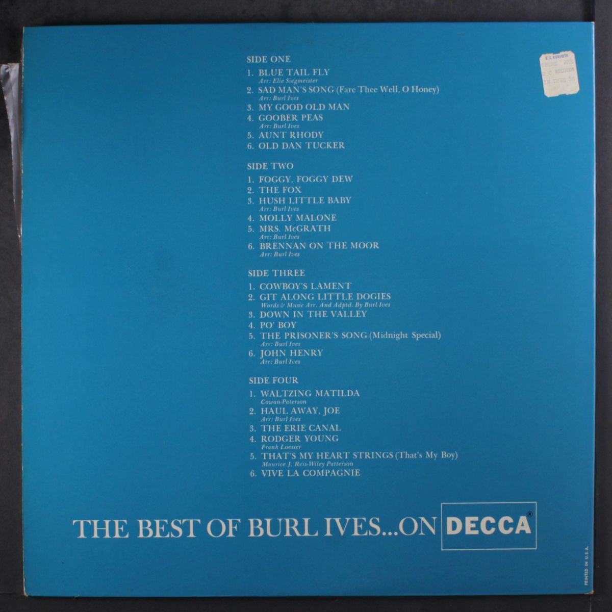 best of by BURL IVES