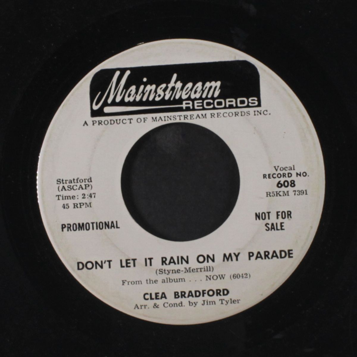 don't let it rain on my parade / row, row, row by CLEA BRADFORD