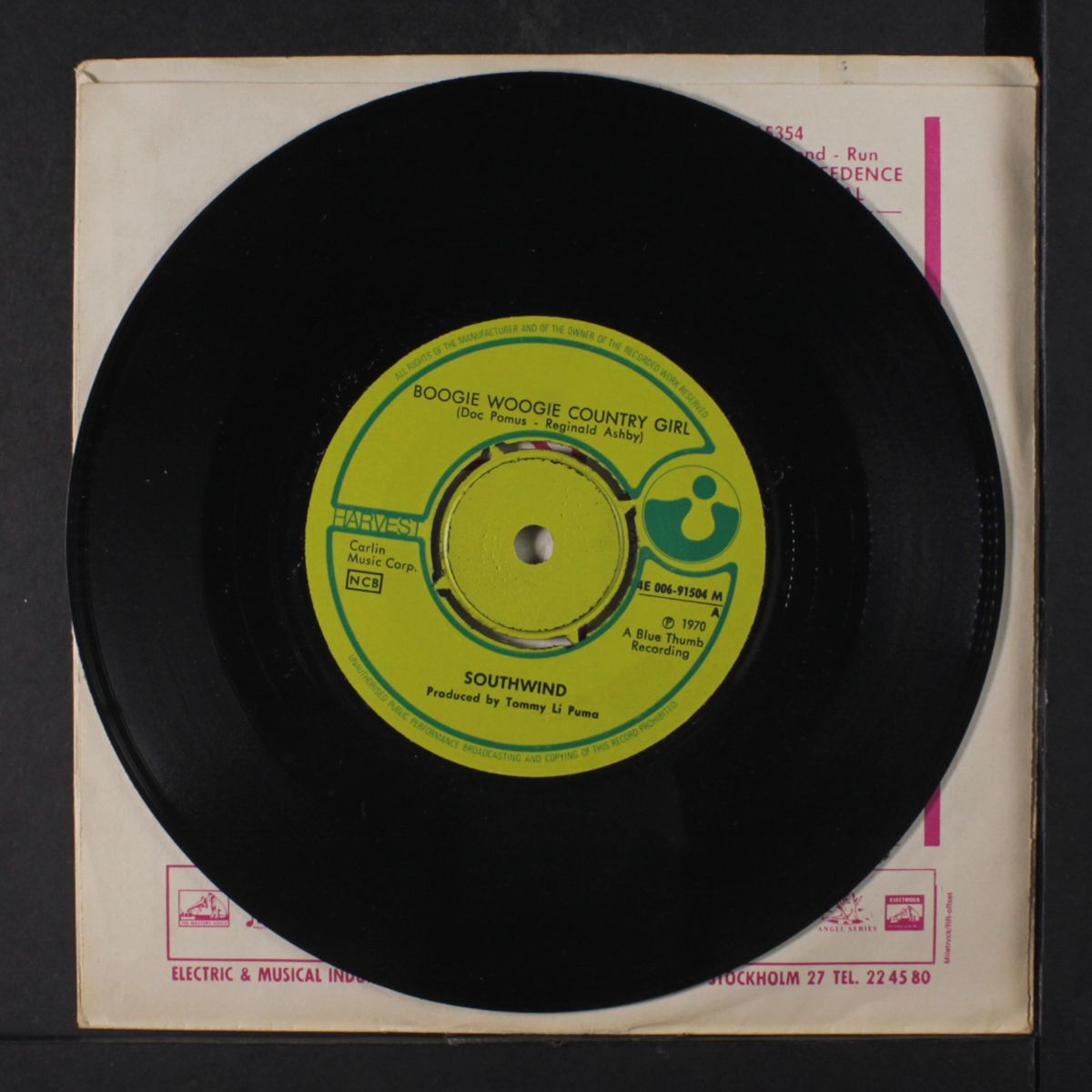 boogie woogie country girl / honky tonkin' by SOUTHWIND