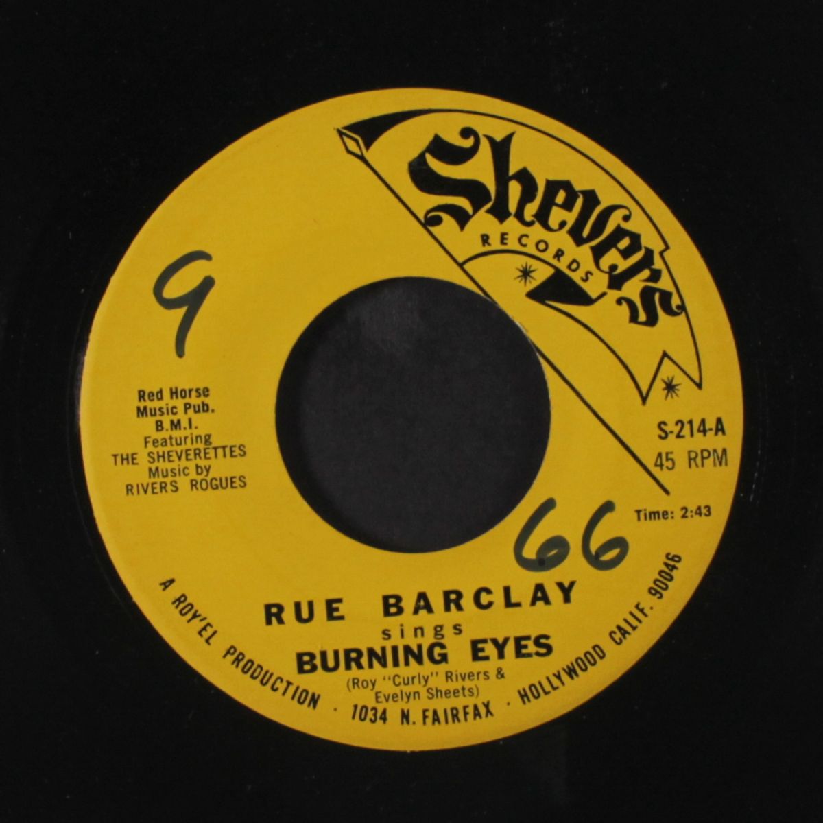 love don't live here anymore / burning eyes by RUE BARCLAY
