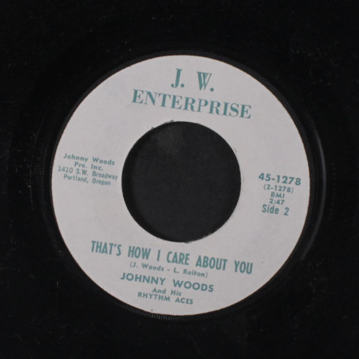 bummin' around / that's how i care about you by JOHNNY WOODS