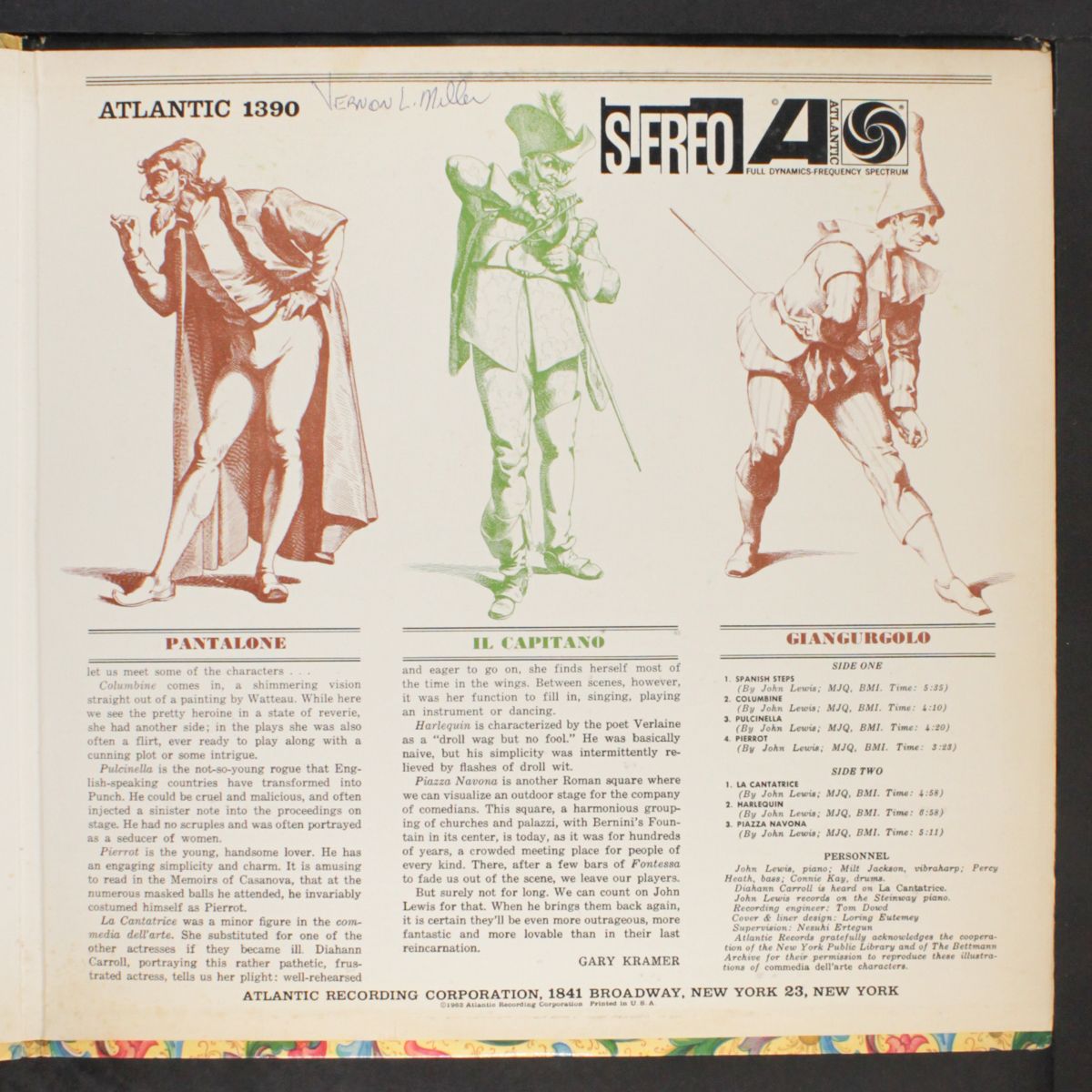 the comedy by MODERN JAZZ QUARTET