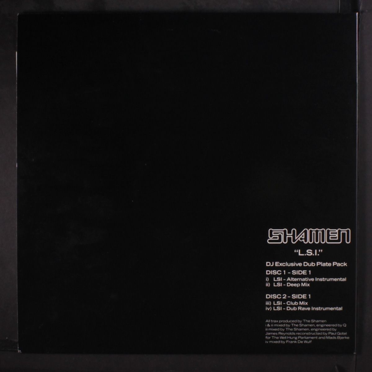 l.s.i. dj dub plate by SHAMEN