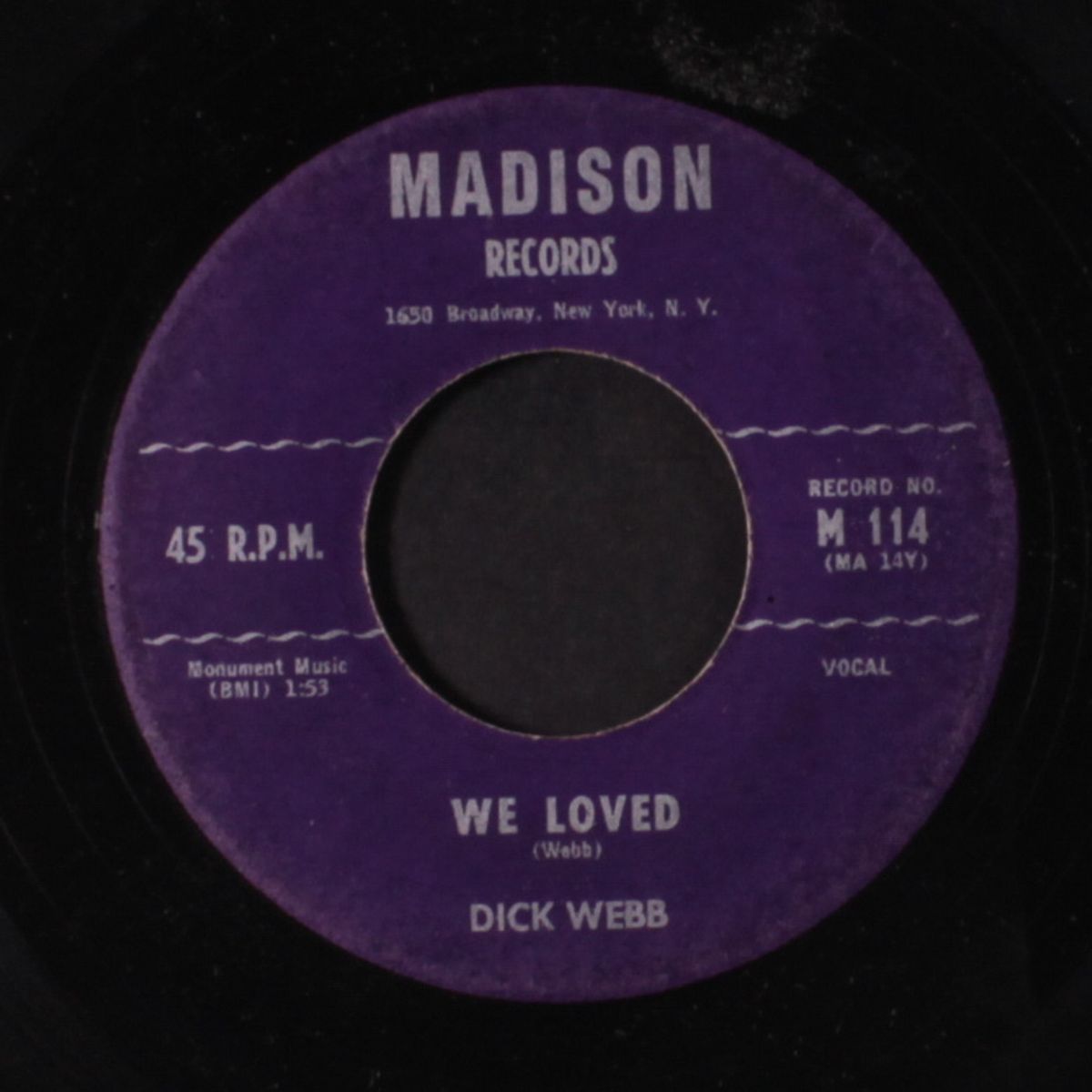 we loved / calhoun by DICK WEBB