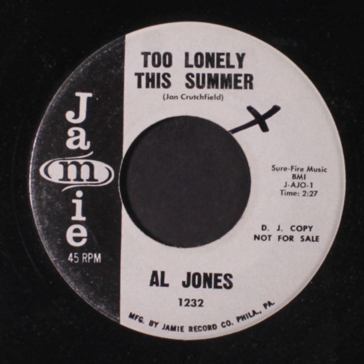 too lonely this summer / you're faithful anna by AL JONES