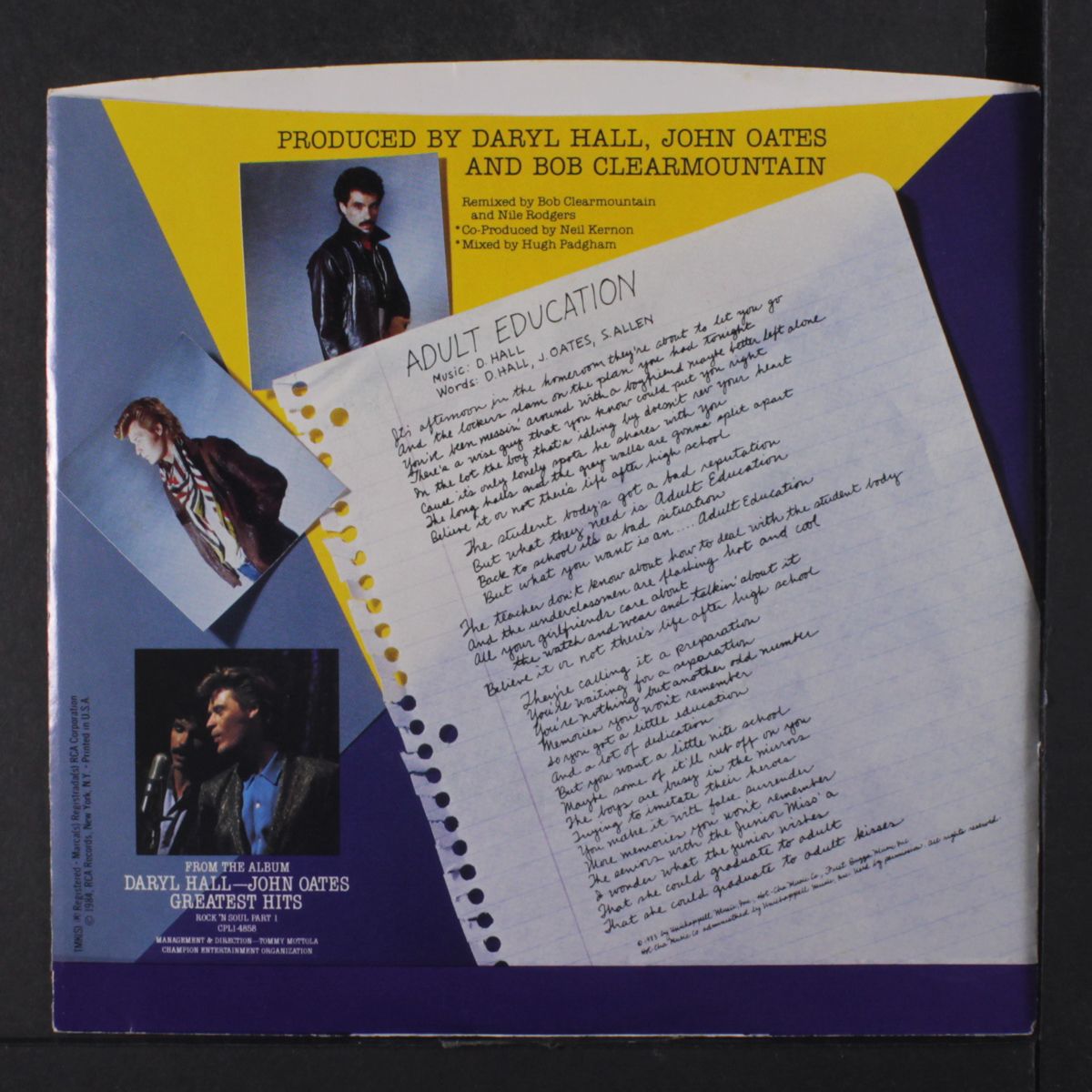 adult education / maneater by DARYL HALL & JOHN OATES