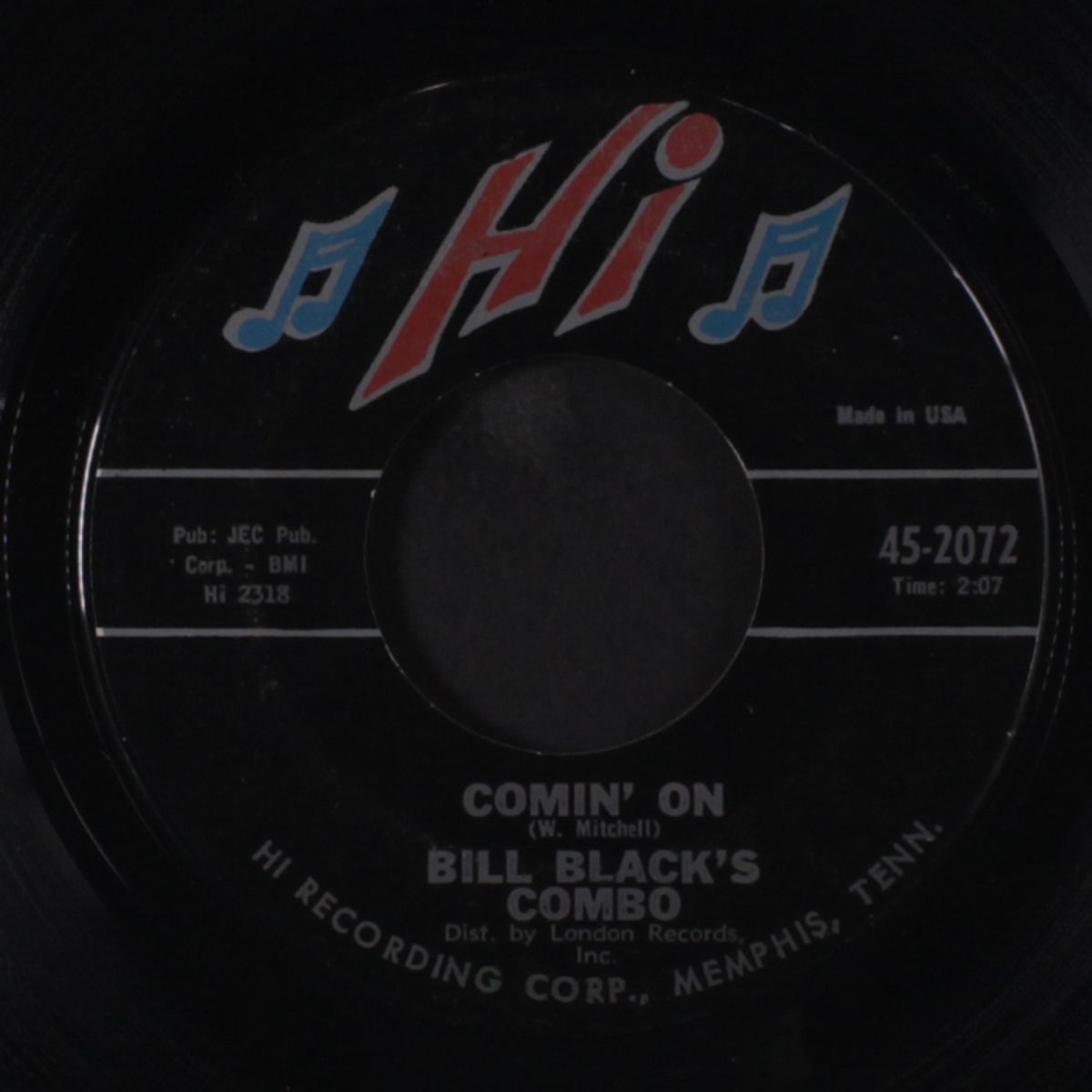 comin' on / soft winds by BILL BLACK'S COMBO