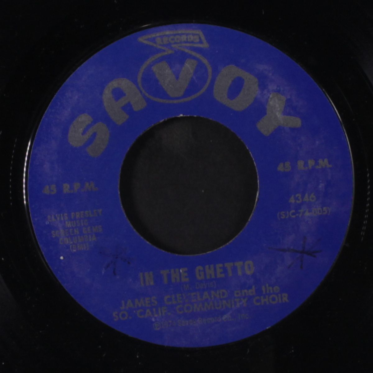 when the saints go marching in / in the ghetto by JAMES CLEVELAND