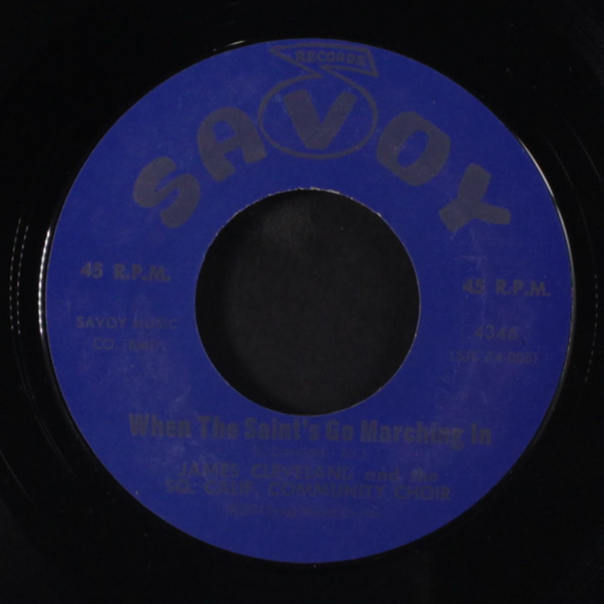 when the saints go marching in / in the ghetto by JAMES CLEVELAND