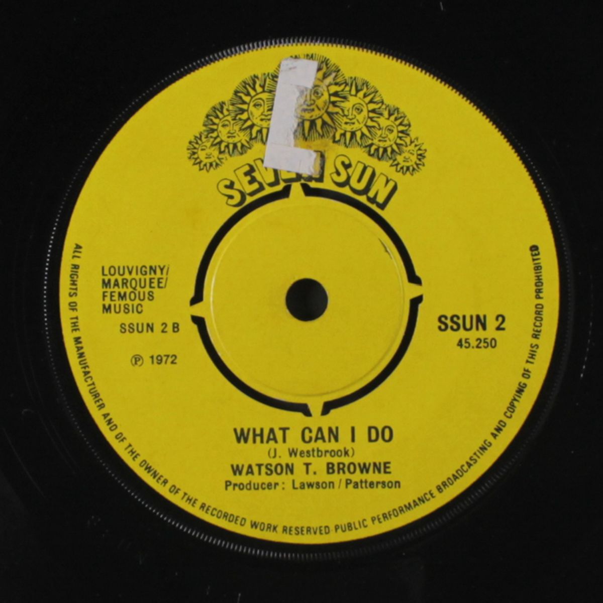 what can i do / somebody's changing my sweet baby's mind by WATSON T. BROWNE