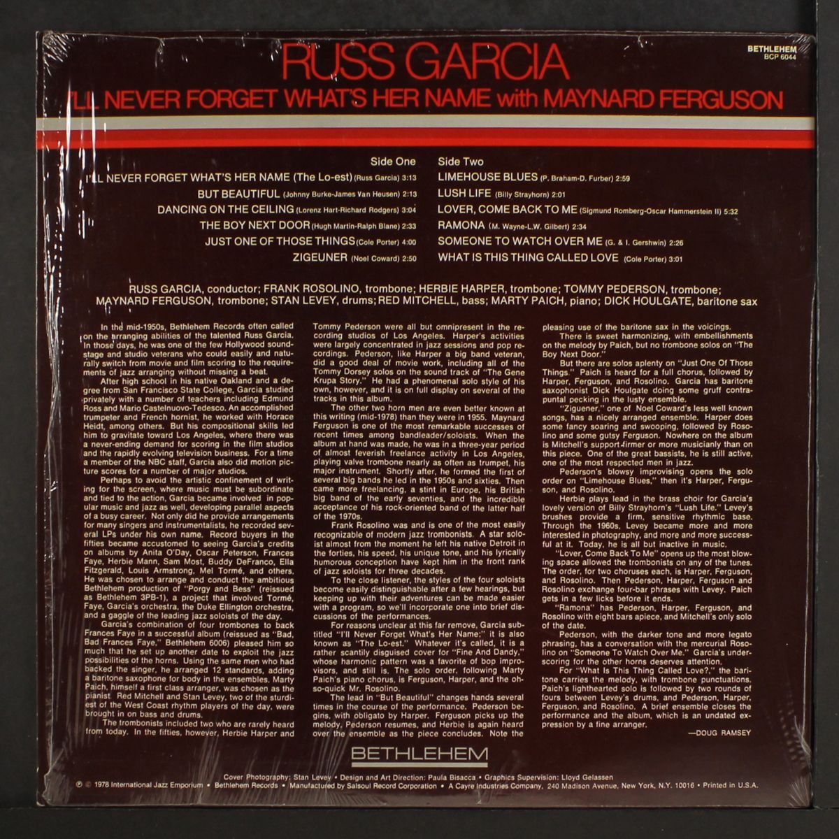 i'll never forget what's her name by RUSS GARCIA