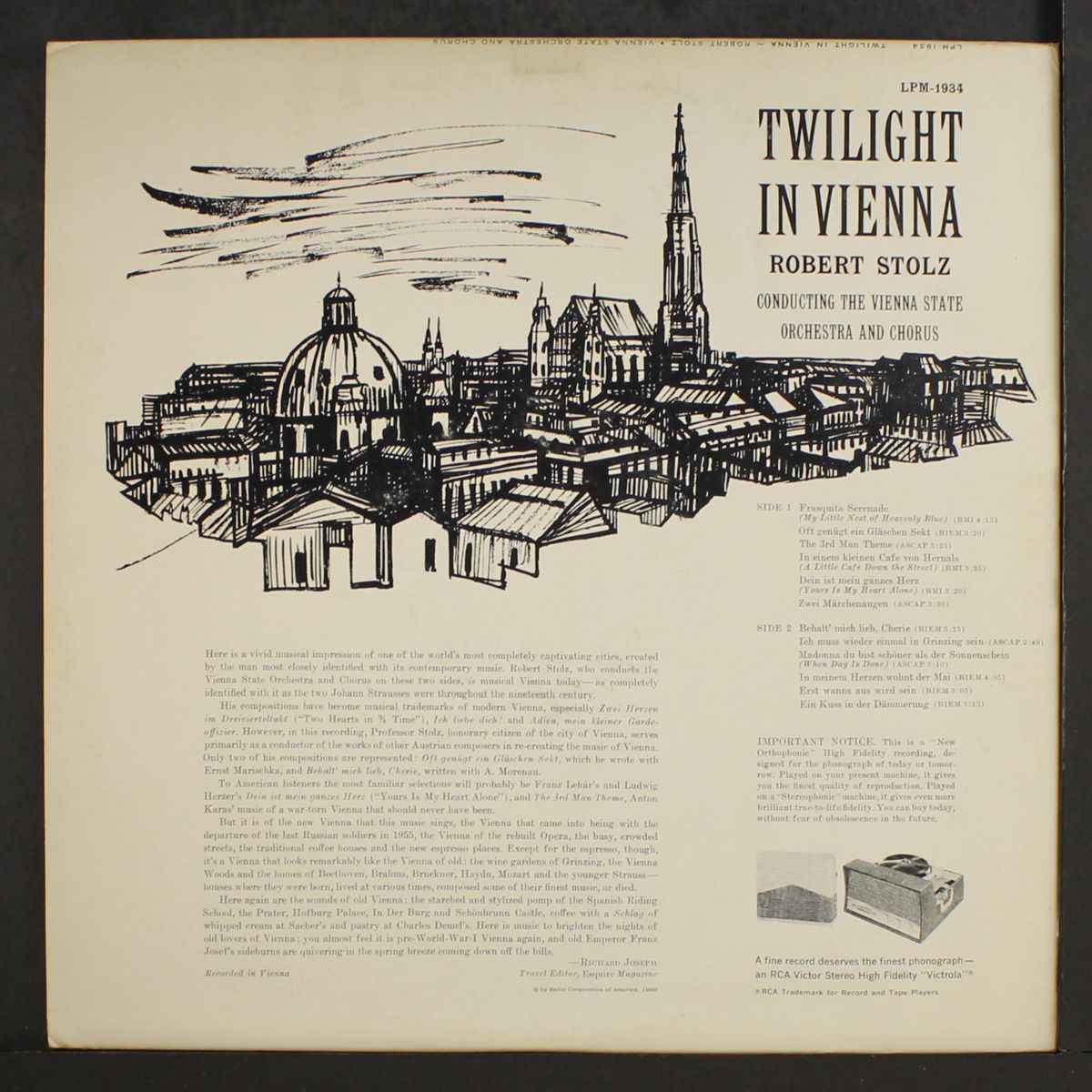 twilight in vienna by ROBERT STOLZ
