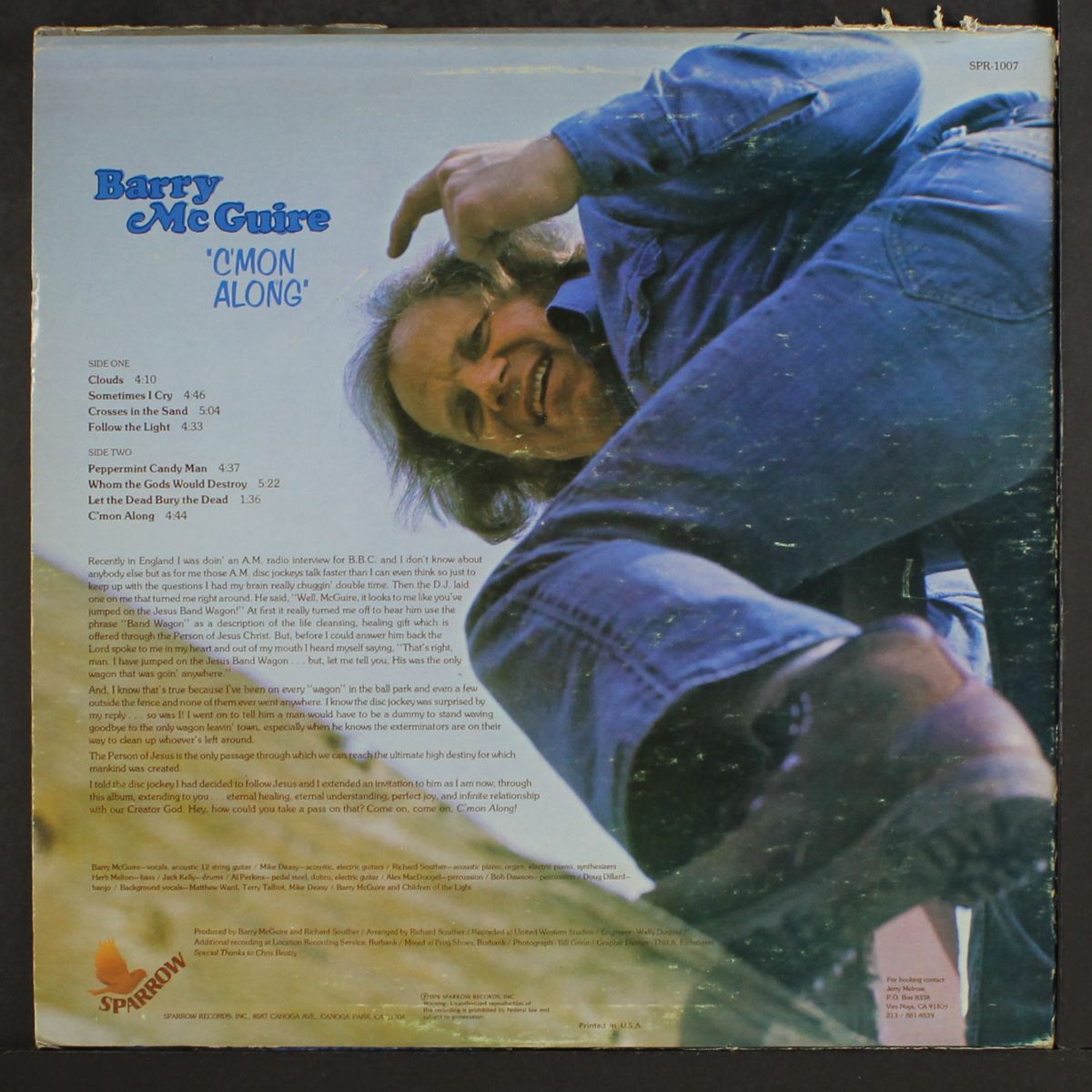 c'mon along by BARRY MCGUIRE