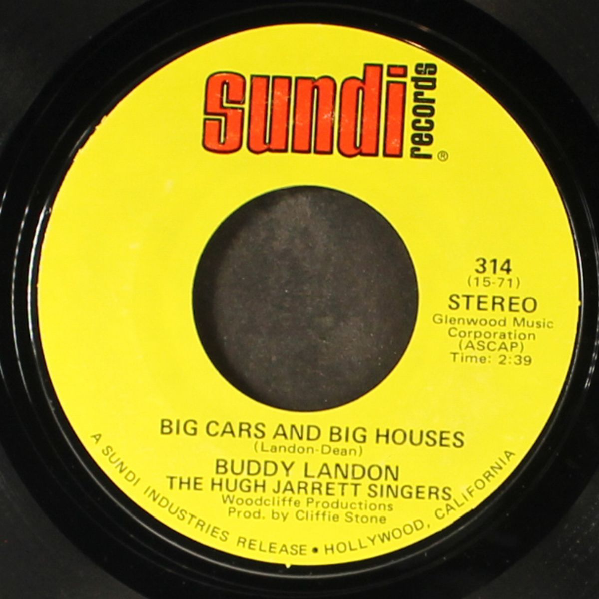 big cars & big houses / turn & bite the hand by BUDDY LANDON