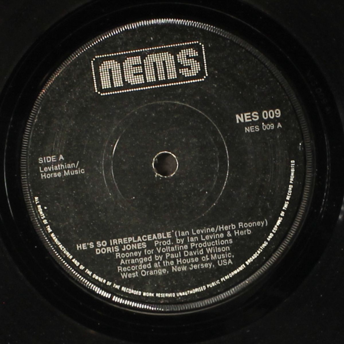 he's so irreplaceable / never gonna give him up by DORIS JONES