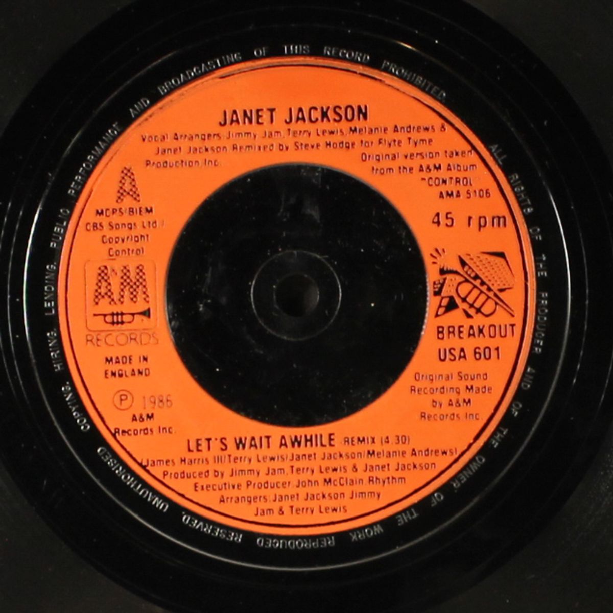 let's wait awhile / nasty cool summer mix by JANET JACKSON