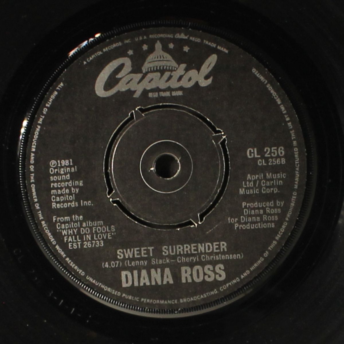 it's never too late / sweet surrender by DIANA ROSS