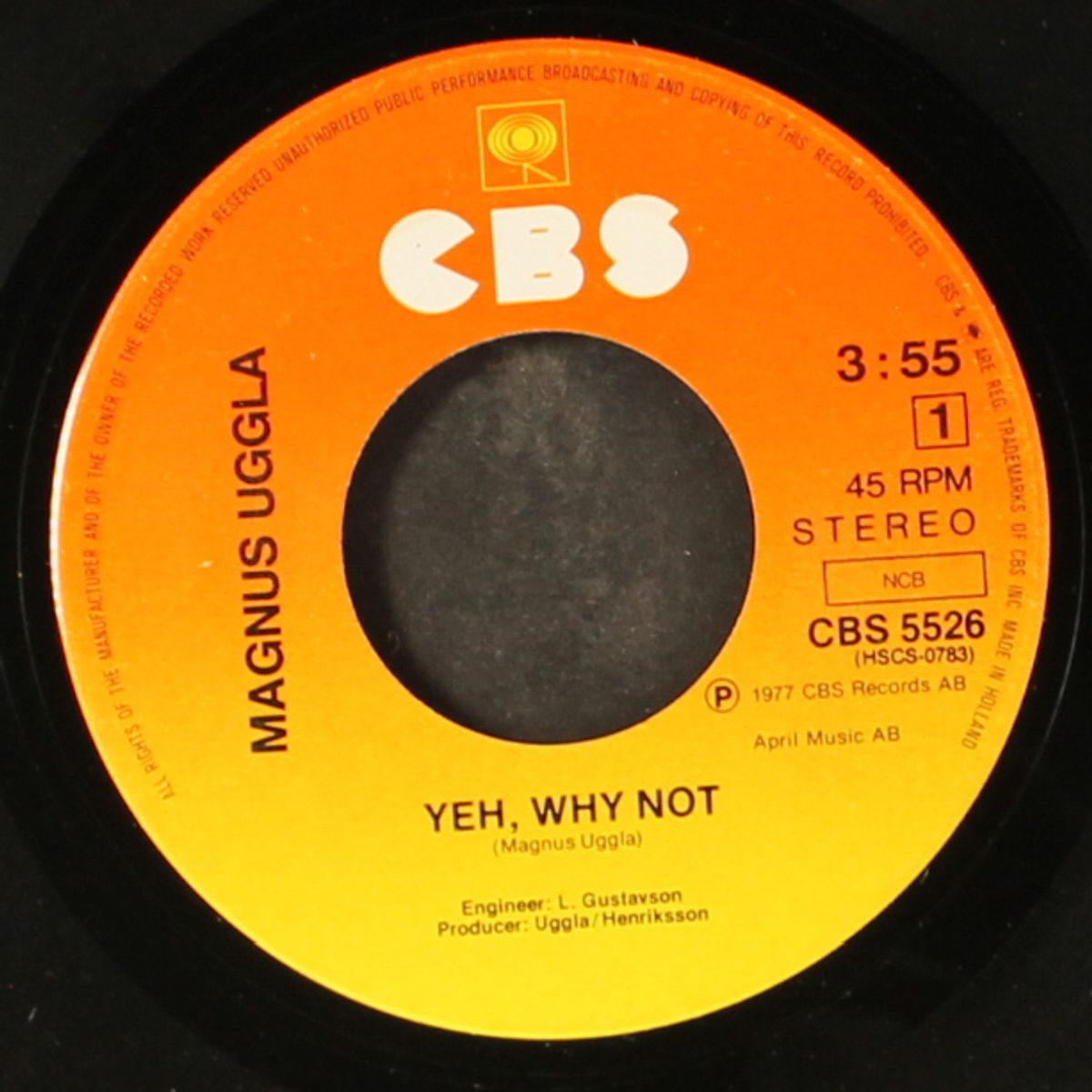 yeh, why not / va ska man ta livet... by MAGNUS UGGLA