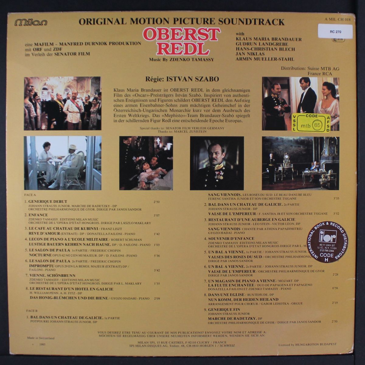 oberst redl by SOUNDTRACK
