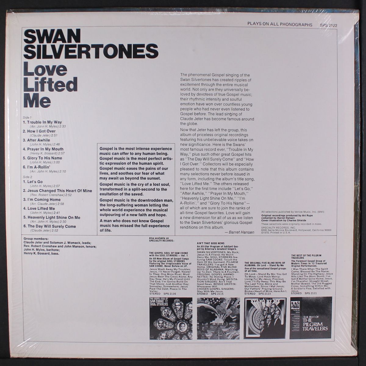 love lifted me by SWAN SILVERTONES